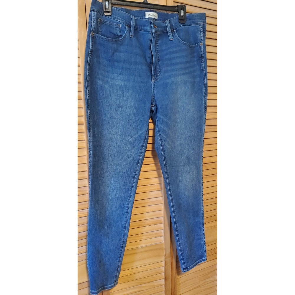 Madewell Kick Out Jeans Women's 32 Denim High Rise 10" Skinny Pant - Picture 4 of 10
